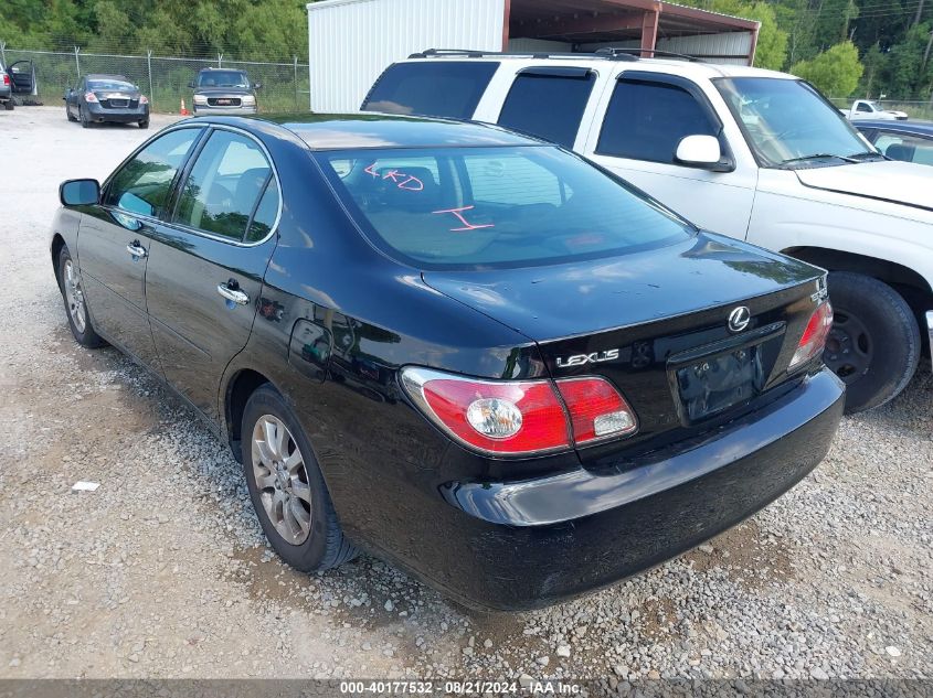 2003 Lexus Es 300 VIN: JTHBF30G636001661 Lot: 40177532