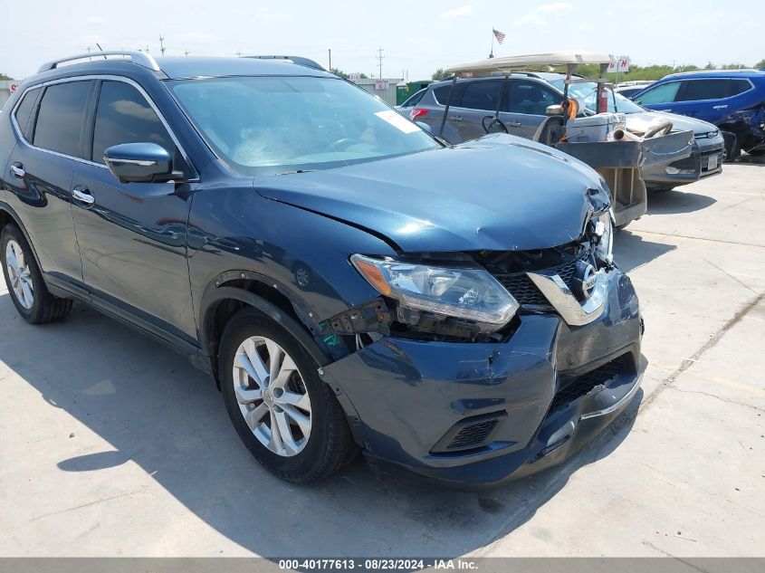 2015 Nissan Rogue Sv VIN: KNMAT2MV2FP550295 Lot: 40177613