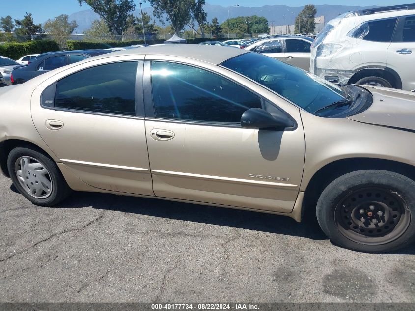 2001 Dodge Intrepid Se VIN: 2B3AD46R01H575266 Lot: 40177734