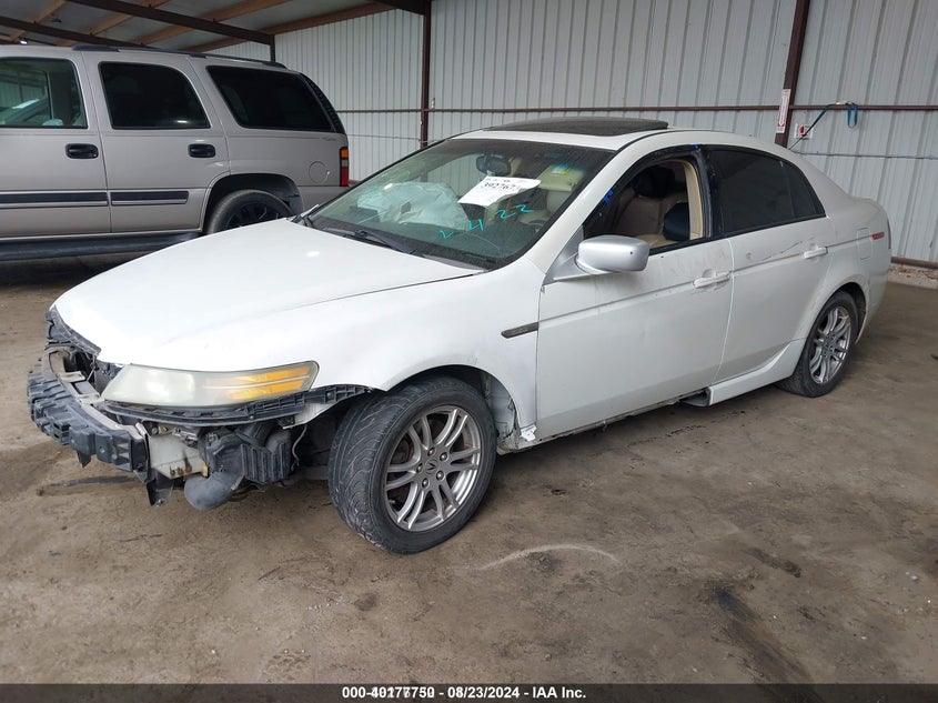 2006 Acura Tl white sedan gasoline 19UUA66236A035324 photo #3