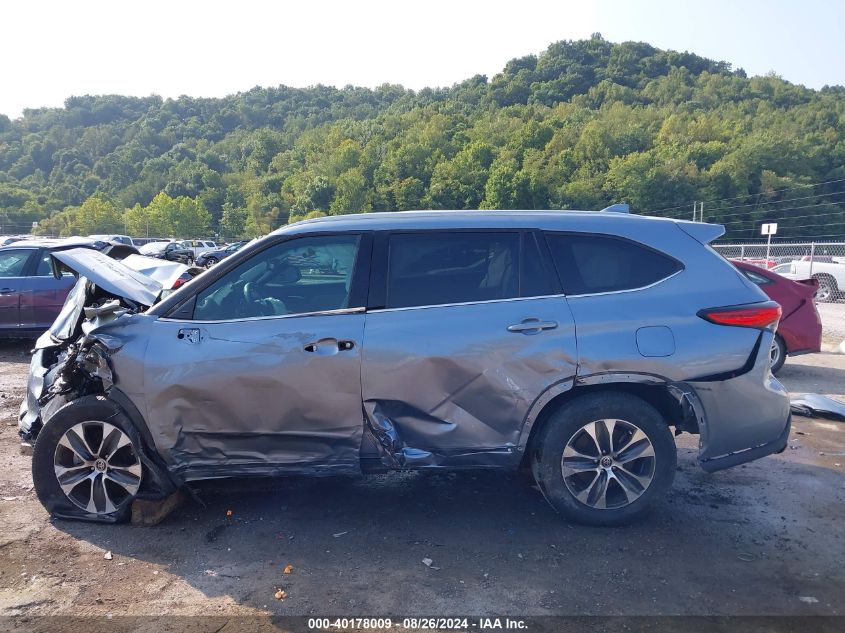 2021 Toyota Highlander Xle VIN: 5TDGZRBH4MS117403 Lot: 40178009