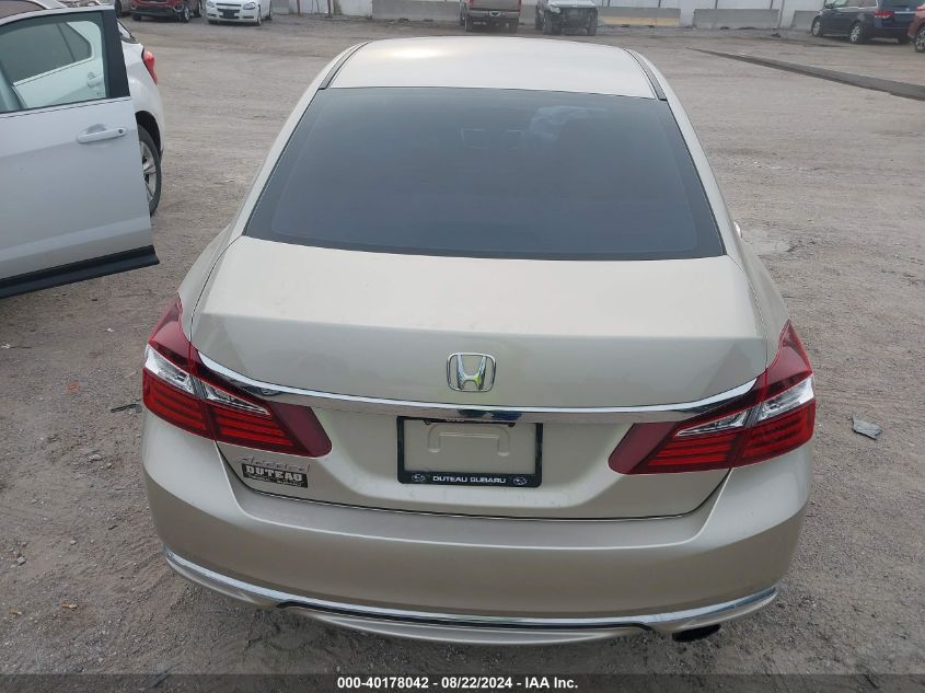 2017 Honda Accord Lx VIN: 1HGCR2F36HA180981 Lot: 40178042