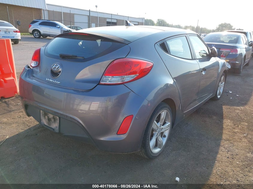2014 HYUNDAI VELOSTER BASE W/BLACK - KMHTC6AD7EU217601