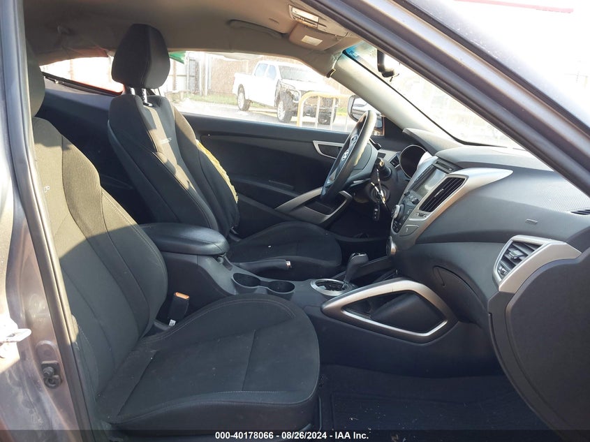 2014 HYUNDAI VELOSTER BASE W/BLACK - KMHTC6AD7EU217601