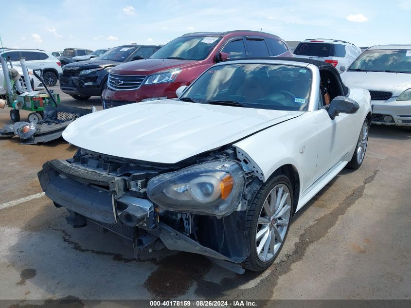 2017 Fiat 124 Spider Lusso VIN: JC1NFAEK2H0102350 Lot: 40178159