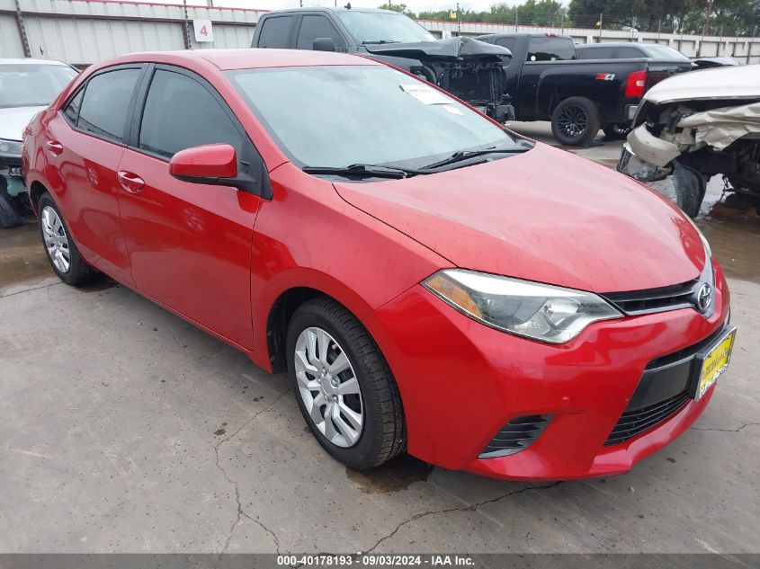 2016 Toyota Corolla Le VIN: 5YFBURHE9GP402181 Lot: 40178193