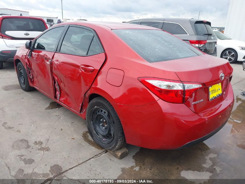 2016 Toyota Corolla Le VIN: 5YFBURHE9GP402181 Lot: 40178193