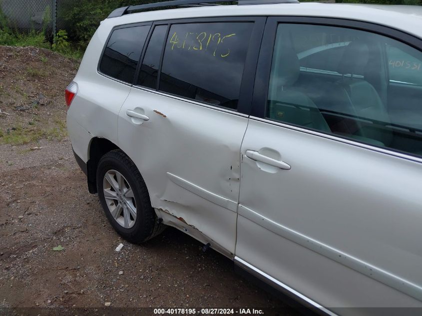 2013 Toyota Highlander Se V6 VIN: 5TDBK3EH4DS195087 Lot: 40178195