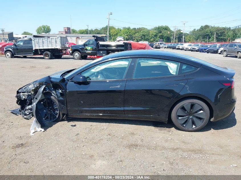 2024 Tesla Model 3 Long Range Dual Motor All-Wheel Drive VIN: 5YJ3E1EB2RF771394 Lot: 40178204