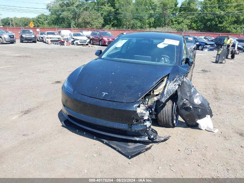 2024 Tesla Model 3 Long Range Dual Motor All-Wheel Drive VIN: 5YJ3E1EB2RF771394 Lot: 40178204