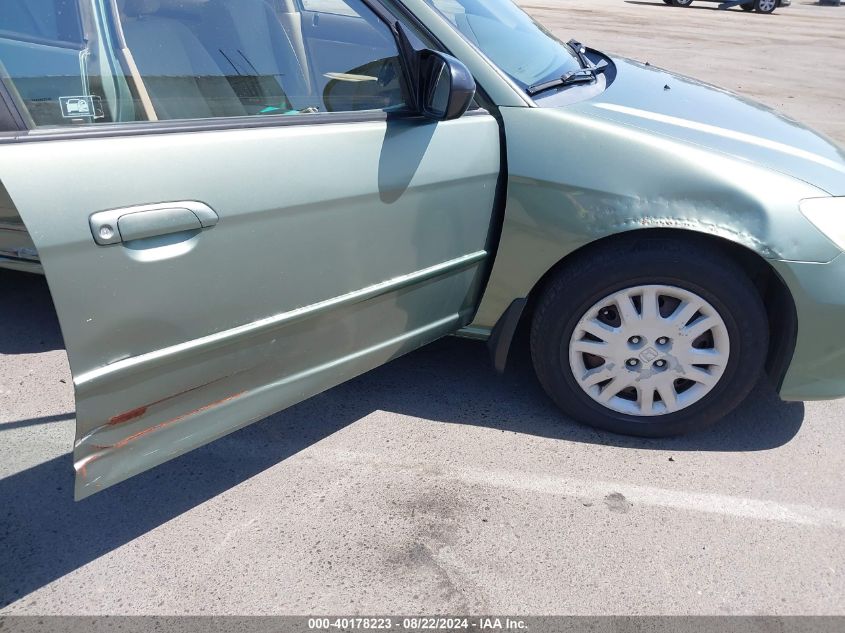 2004 Honda Civic Lx VIN: 2HGES16584H546685 Lot: 40178223