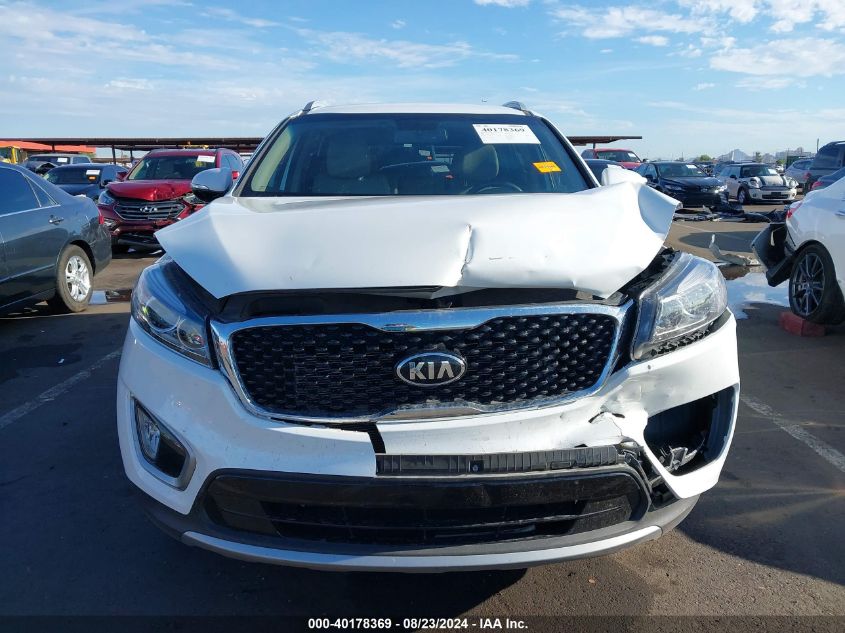 2016 Kia Sorento 3.3L Ex VIN: 5XYPH4A53GG161729 Lot: 40178369