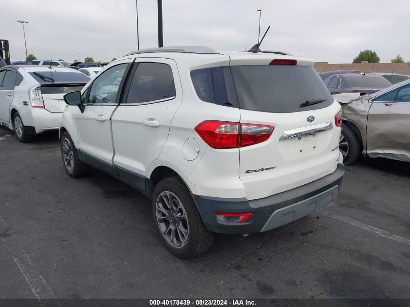 2020 Ford Ecosport Titanium VIN: MAJ6S3KL5LC354490 Lot: 40178439