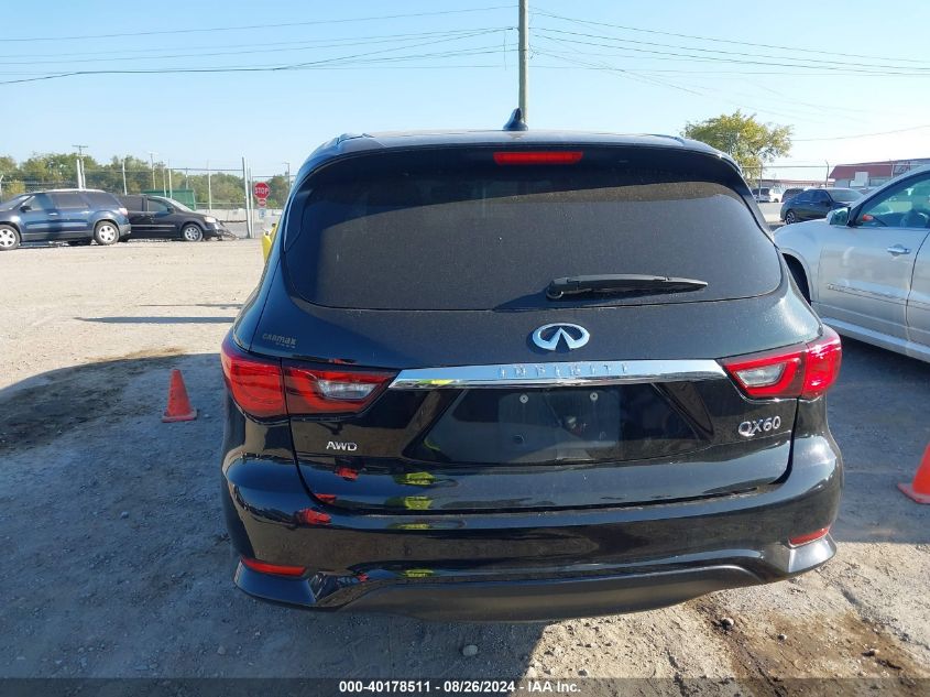 2020 Infiniti Qx60 Pure Awd VIN: 5N1DL0MM8LC513419 Lot: 40178511