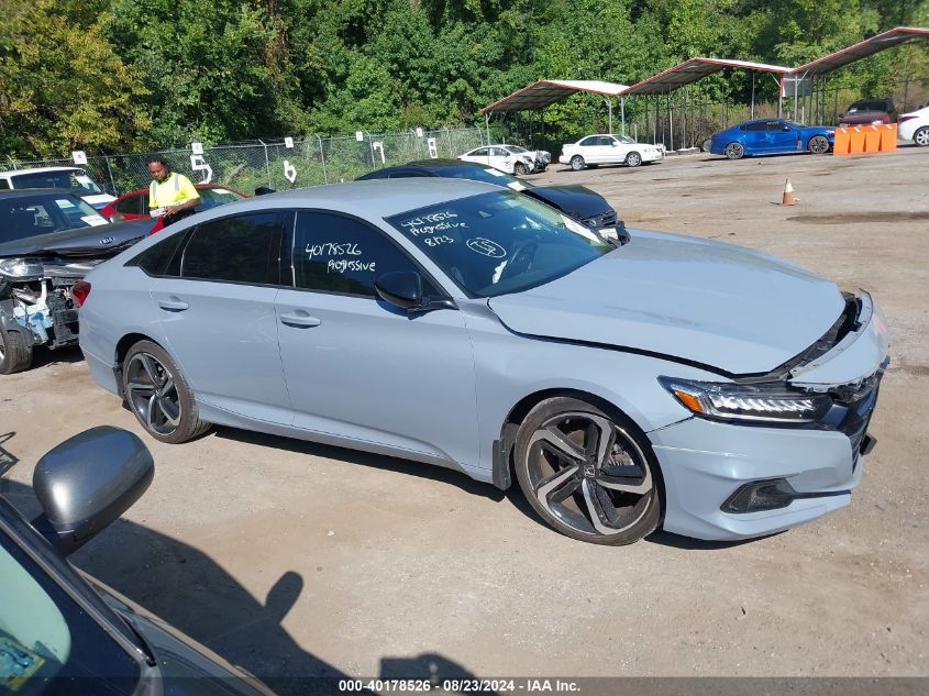 2022 Honda Accord Sport Special Edition VIN: 1HGCV1F4XNA053340 Lot: 40178526