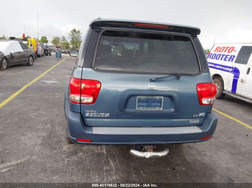 2007 Toyota Sequoia Sr5 V8 VIN: 5TDZT34AX7S295246 Lot: 40178632