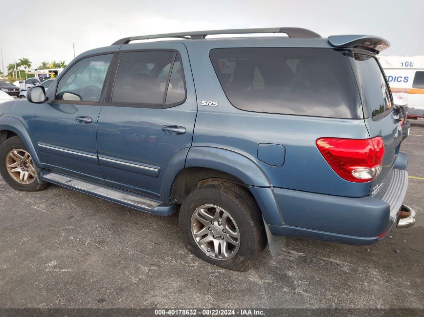 2007 Toyota Sequoia Sr5 V8 VIN: 5TDZT34AX7S295246 Lot: 40178632