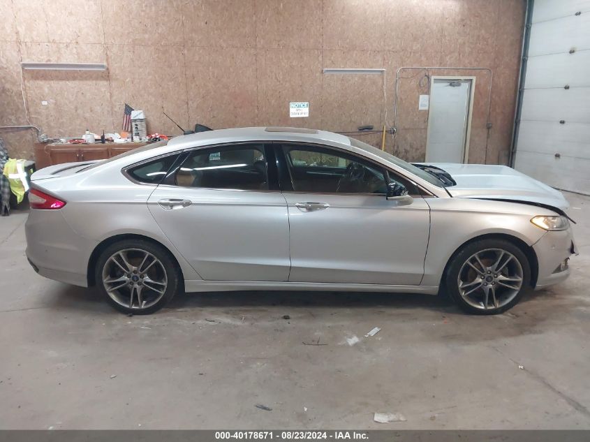 2014 Ford Fusion Titanium VIN: 3FA6P0K90ER255777 Lot: 40178671