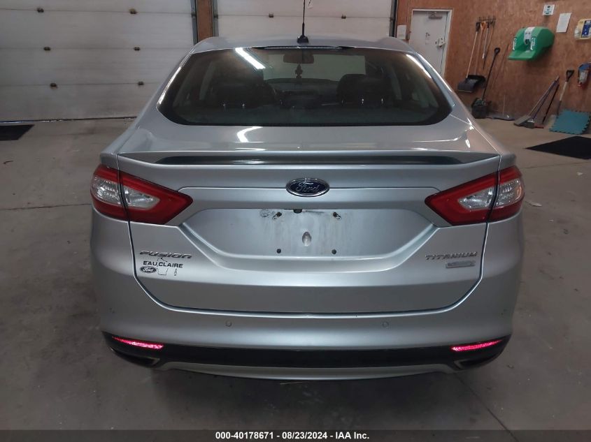 2014 Ford Fusion Titanium VIN: 3FA6P0K90ER255777 Lot: 40178671