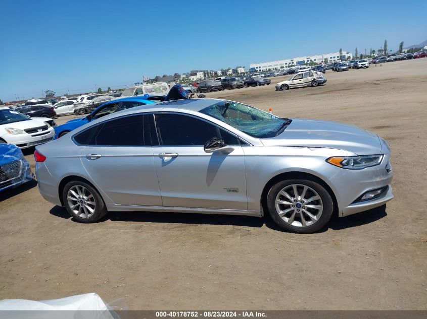 2017 Ford Fusion Energi Se Luxury VIN: 3FA6P0PU5HR183749 Lot: 40178752