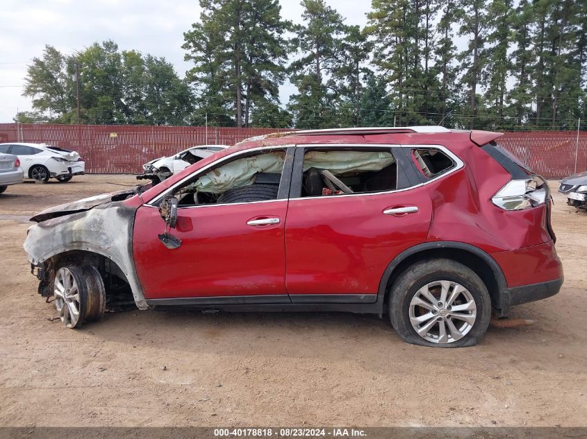 2015 Nissan Rogue Sv VIN: KNMAT2MT3FP590495 Lot: 40178818