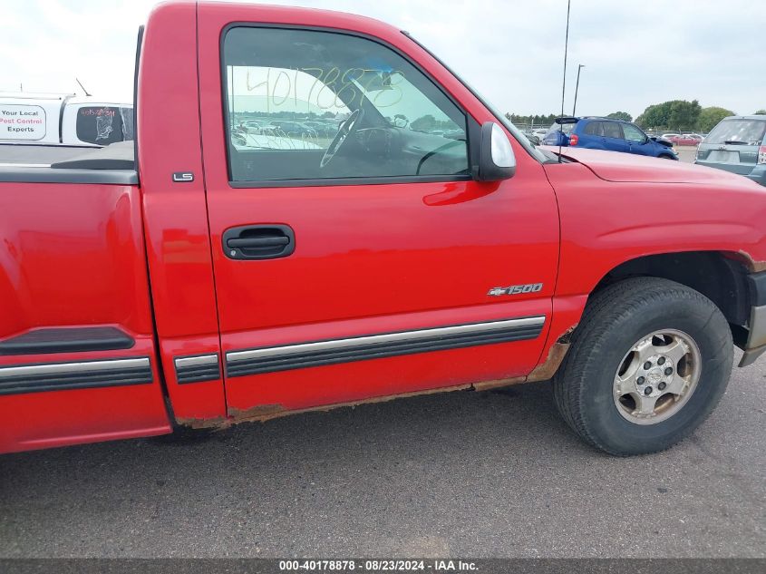 1999 Chevrolet Silverado 1500 Ls VIN: 1GCEK14T1XZ158430 Lot: 40178878