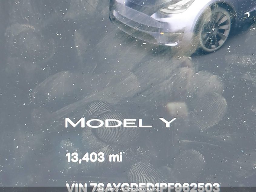 2023 TESLA MODEL Y RWD - 7SAYGDED1PF962503