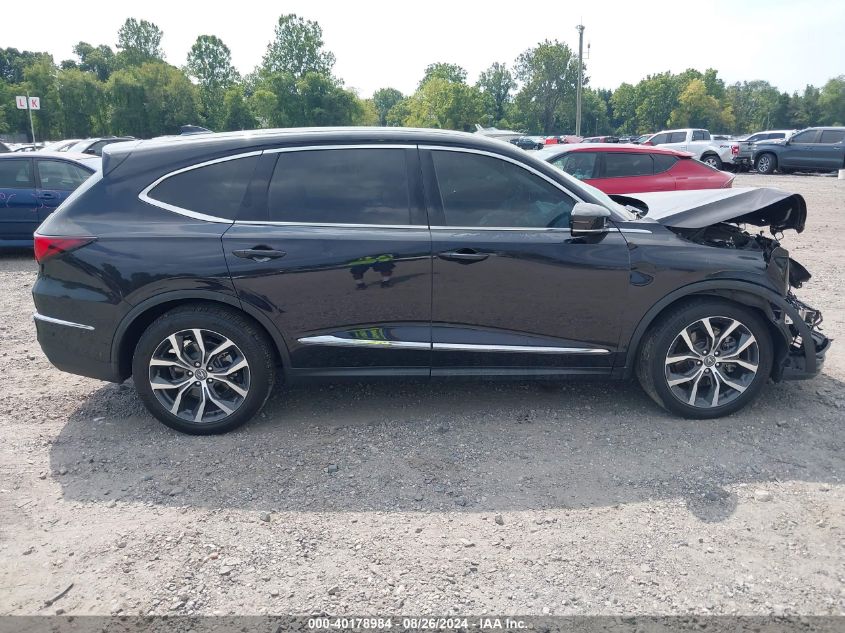 2022 Acura Mdx Technology Package VIN: 5J8YE1H47NL009478 Lot: 40178984