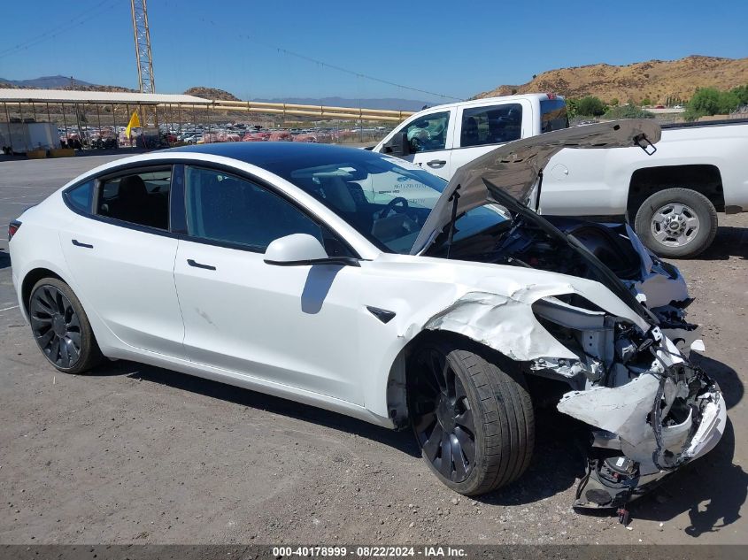 2023 Tesla Model 3 Performance Dual Motor All-Wheel Drive VIN: 5YJ3E1EC9PF616668 Lot: 40178999