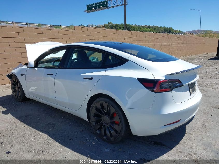 2023 Tesla Model 3 Performance Dual Motor All-Wheel Drive VIN: 5YJ3E1EC9PF616668 Lot: 40178999