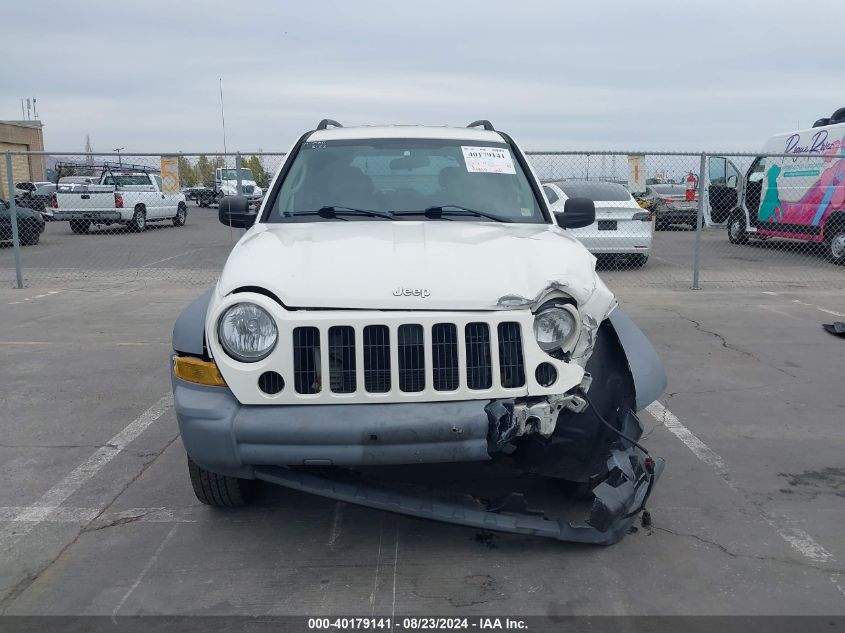 2006 Jeep Liberty Sport VIN: 1J4GK48KX6W105926 Lot: 40179141