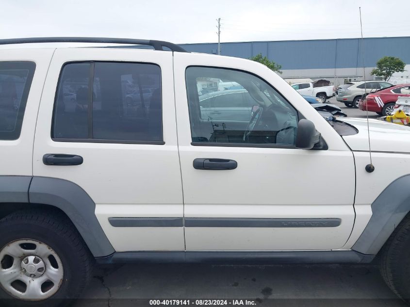 2006 Jeep Liberty Sport VIN: 1J4GK48KX6W105926 Lot: 40179141