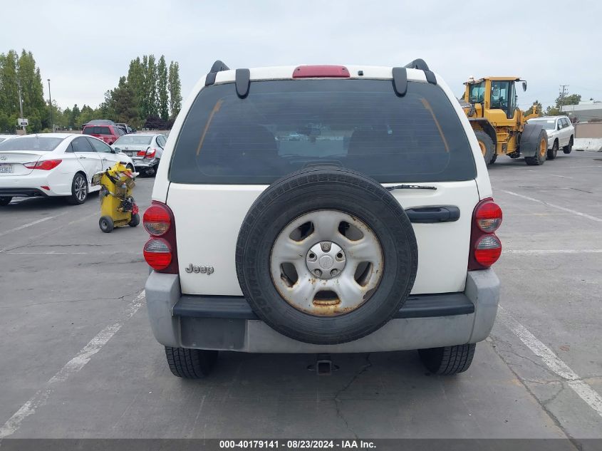 2006 Jeep Liberty Sport VIN: 1J4GK48KX6W105926 Lot: 40179141