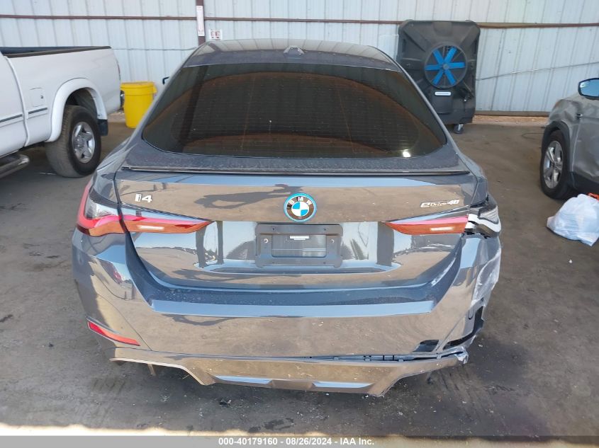 2023 BMW I4 Edrive40 VIN: WBY73AW01PFP04054 Lot: 40179160