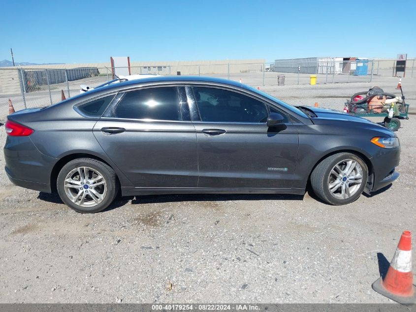 2018 Ford Fusion Hybrid Se VIN: 3FA6P0LU5JR118153 Lot: 40179254