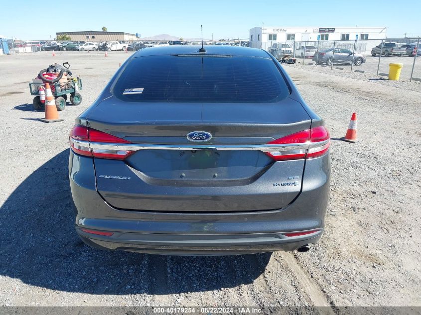 2018 Ford Fusion Hybrid Se VIN: 3FA6P0LU5JR118153 Lot: 40179254