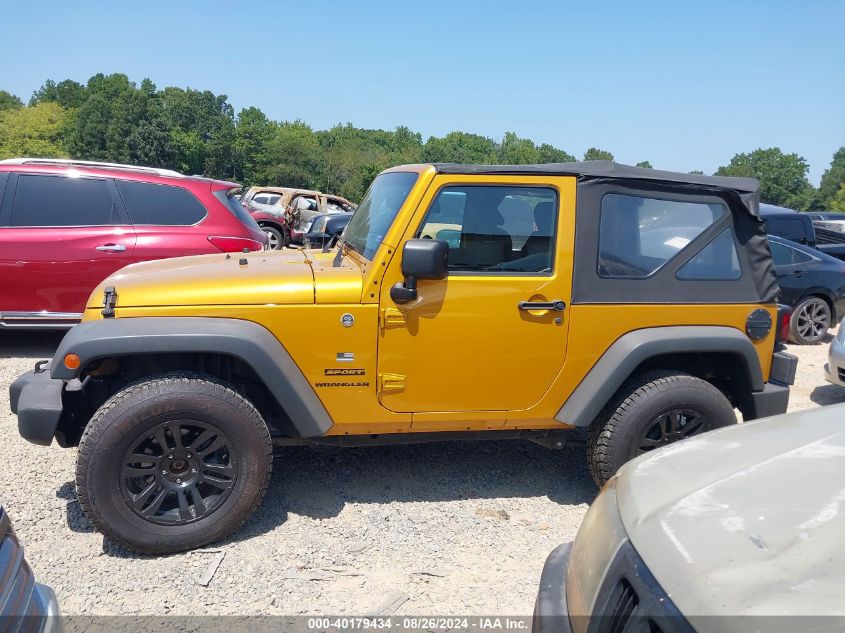 2014 Jeep Wrangler Sport VIN: 1C4AJWAG3EL179365 Lot: 40179434