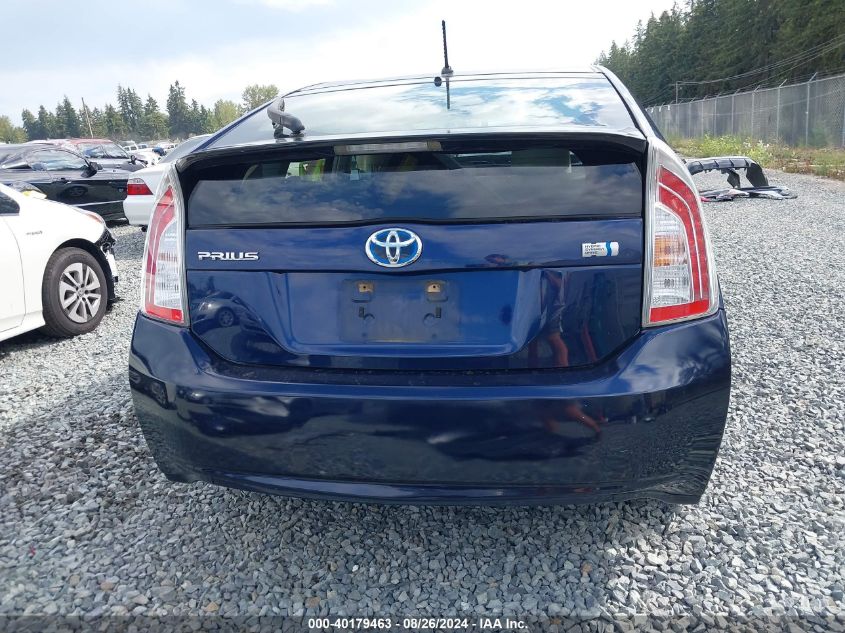 2014 Toyota Prius Two VIN: JTDKN3DU1E1785591 Lot: 40179463