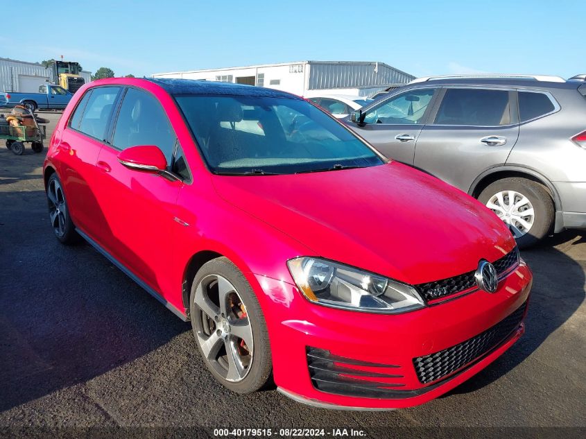 2015 Volkswagen Golf Gti 2.0T Se 4-Door VIN: 3VW4T7AU5FM070857 Lot: 40179515