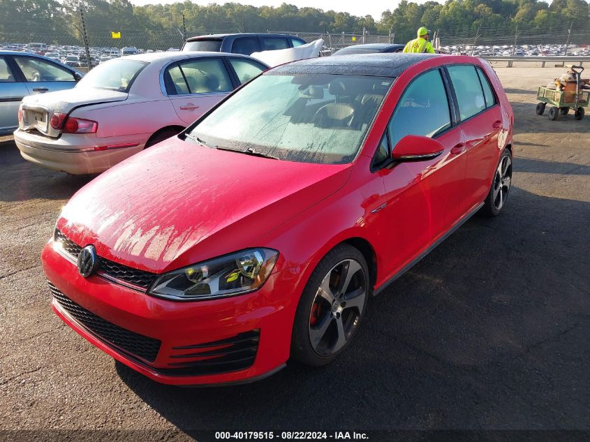 2015 Volkswagen Golf Gti 2.0T Se 4-Door VIN: 3VW4T7AU5FM070857 Lot: 40179515