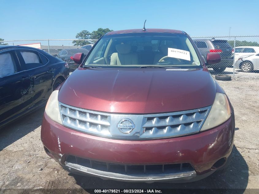 2007 Nissan Murano S/Sl VIN: JN8AZ08T57W503575 Lot: 40179521