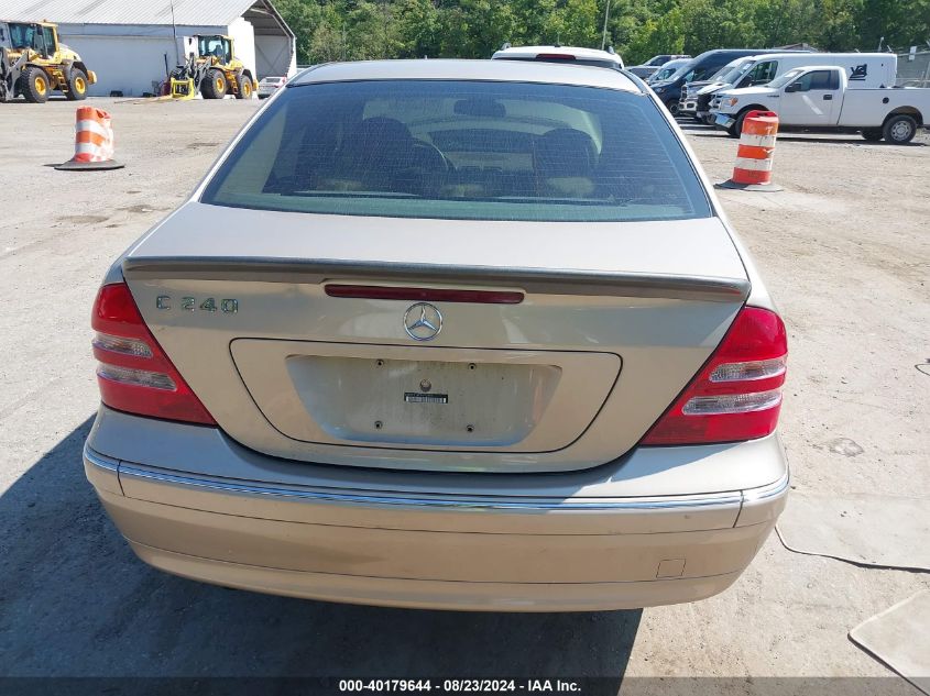 2003 Mercedes-Benz C 240 VIN: WDBRF81J43F392458 Lot: 40179644