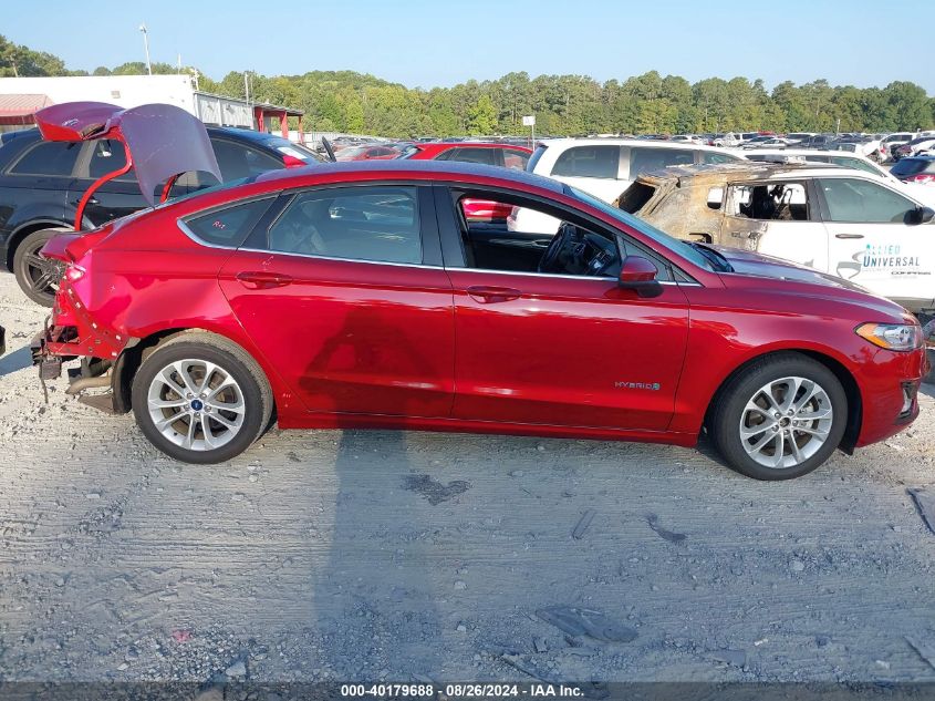 2019 Ford Fusion Hybrid Se VIN: 3FA6P0LUXKR226768 Lot: 40179688