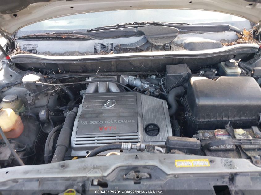 2000 Lexus Rx 300 VIN: JT6HF10U6Y0118275 Lot: 40179701