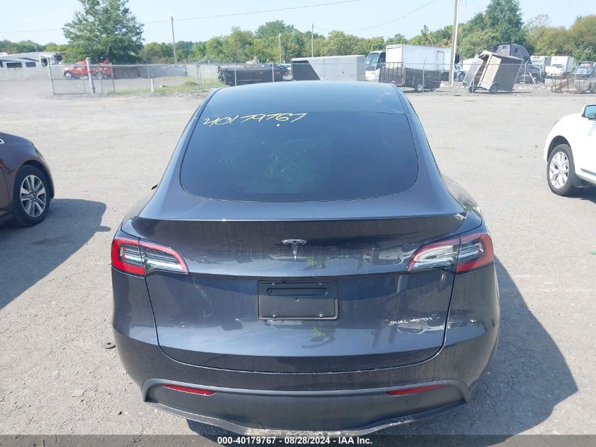 2024 Tesla Model Y Long Range Dual Motor All-Wheel Drive VIN: 7SAYGDEE6RA231722 Lot: 40179767