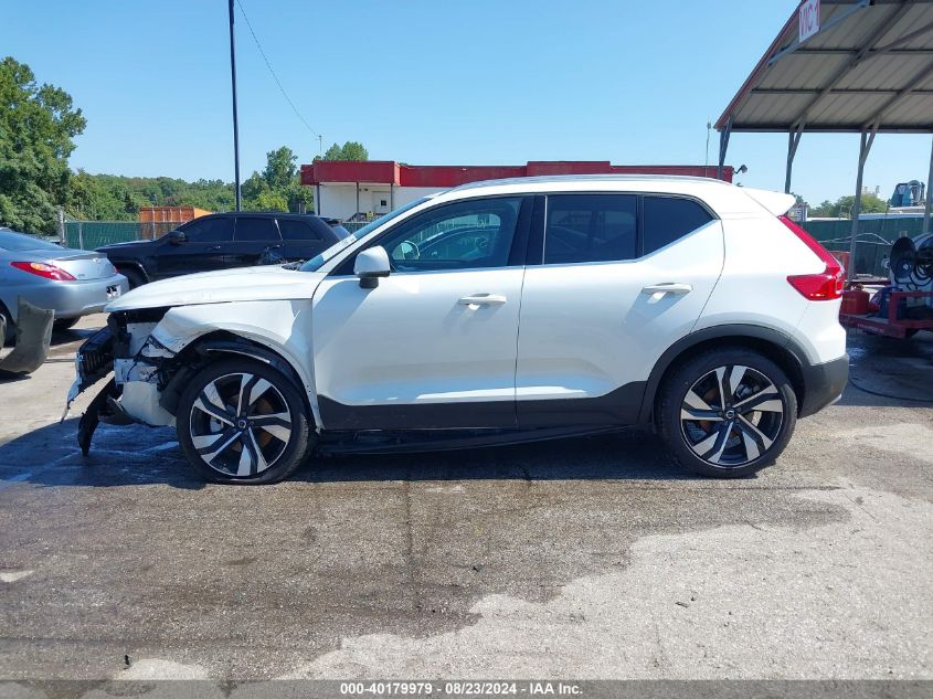 2024 Volvo Xc40 B5 Plus Bright Theme VIN: YV4L12UE3R2248561 Lot: 40179979