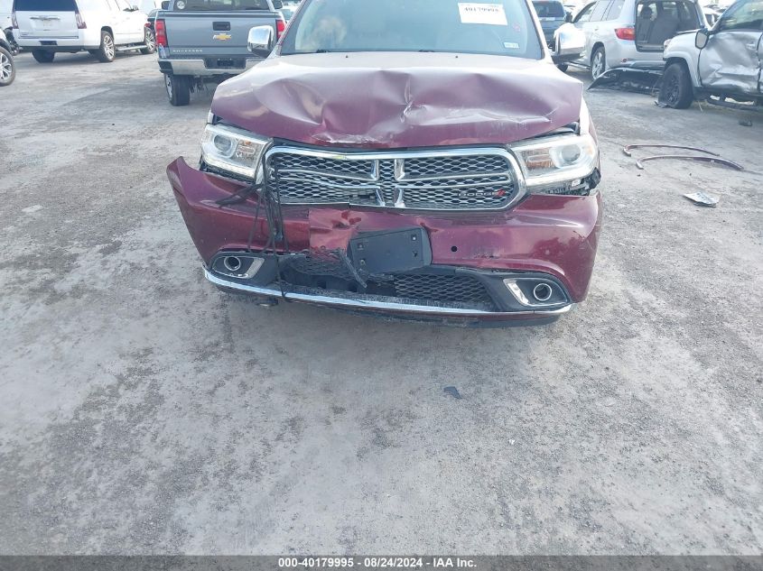 2018 Dodge Durango Citadel Rwd VIN: 1C4RDHEG7JC160067 Lot: 40179995