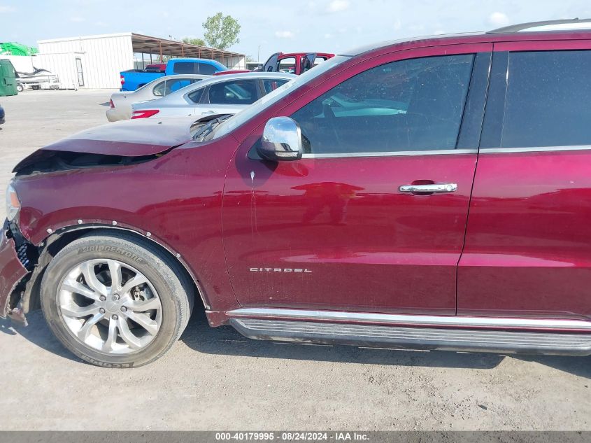 2018 Dodge Durango Citadel Rwd VIN: 1C4RDHEG7JC160067 Lot: 40179995