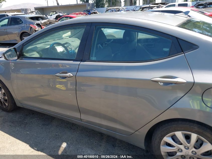 2013 Hyundai Elantra Gls VIN: 5NPDH4AE9DH175027 Lot: 40180010