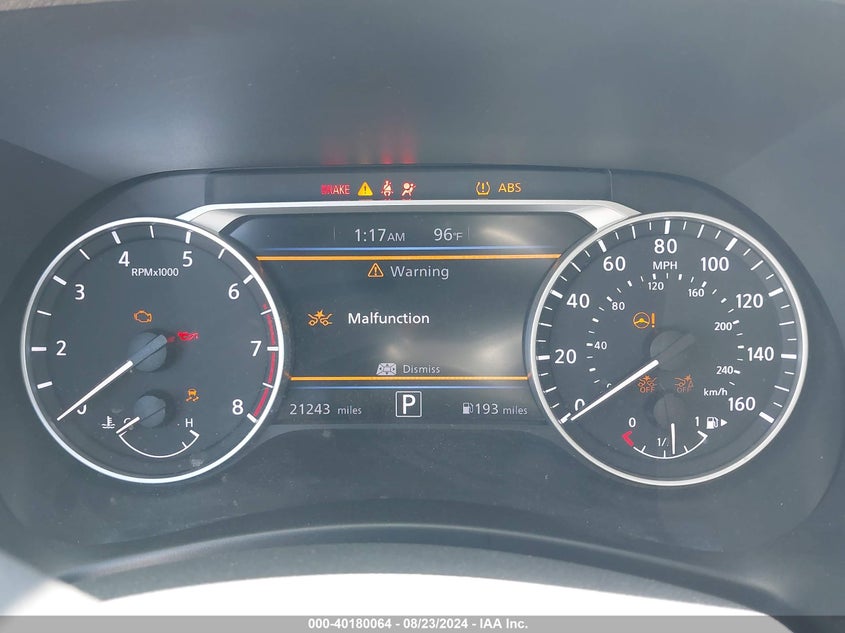 2022 NISSAN SENTRA 2.0L I-4 DI, DOHC, V(VIN: 3N1AB8CV7NY238920